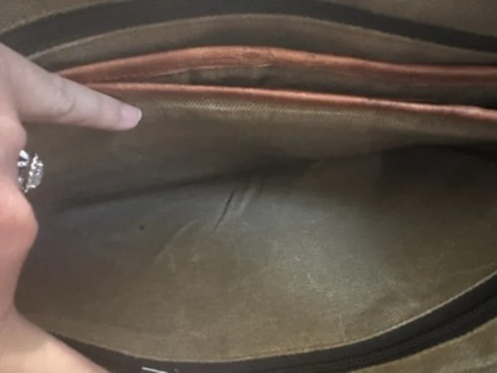 Vintage Leather Messenger Bag